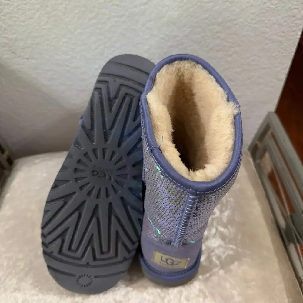 Purple Sparkly UGGS Size 9 (Preloved)